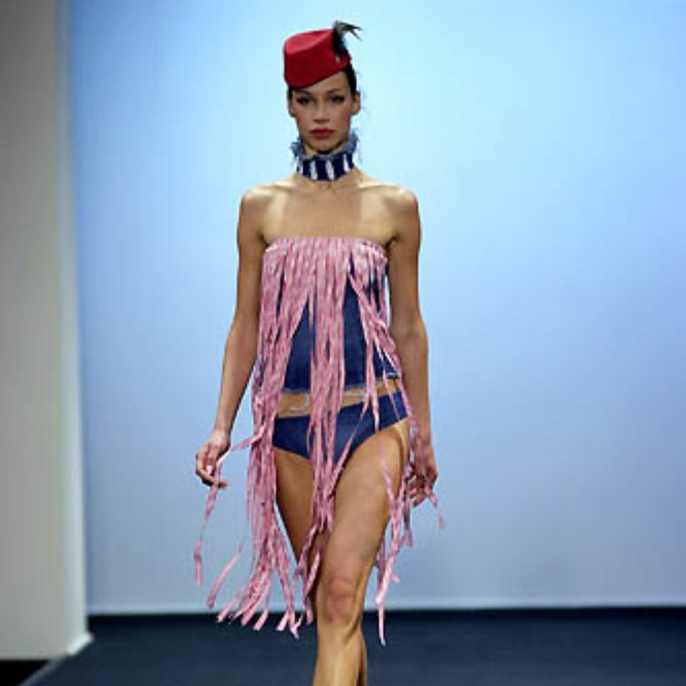 SASS & BIDE COLLECTIBLE Original collection - RUNWAY - denim top - Picture 1 of 7